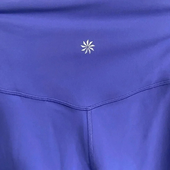 Athleta Elation Wide Crop Pants Adonis Blue Size Small NWOT - Picture 3 of 7